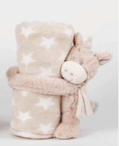 Copertina e peluche Baby Unicorno BRUCO BRUCO