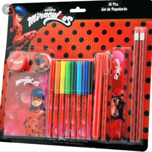 Set cancelleria Miracolous Lady bug 16 pezzi