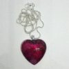 Pendente donna cuore bordeaux