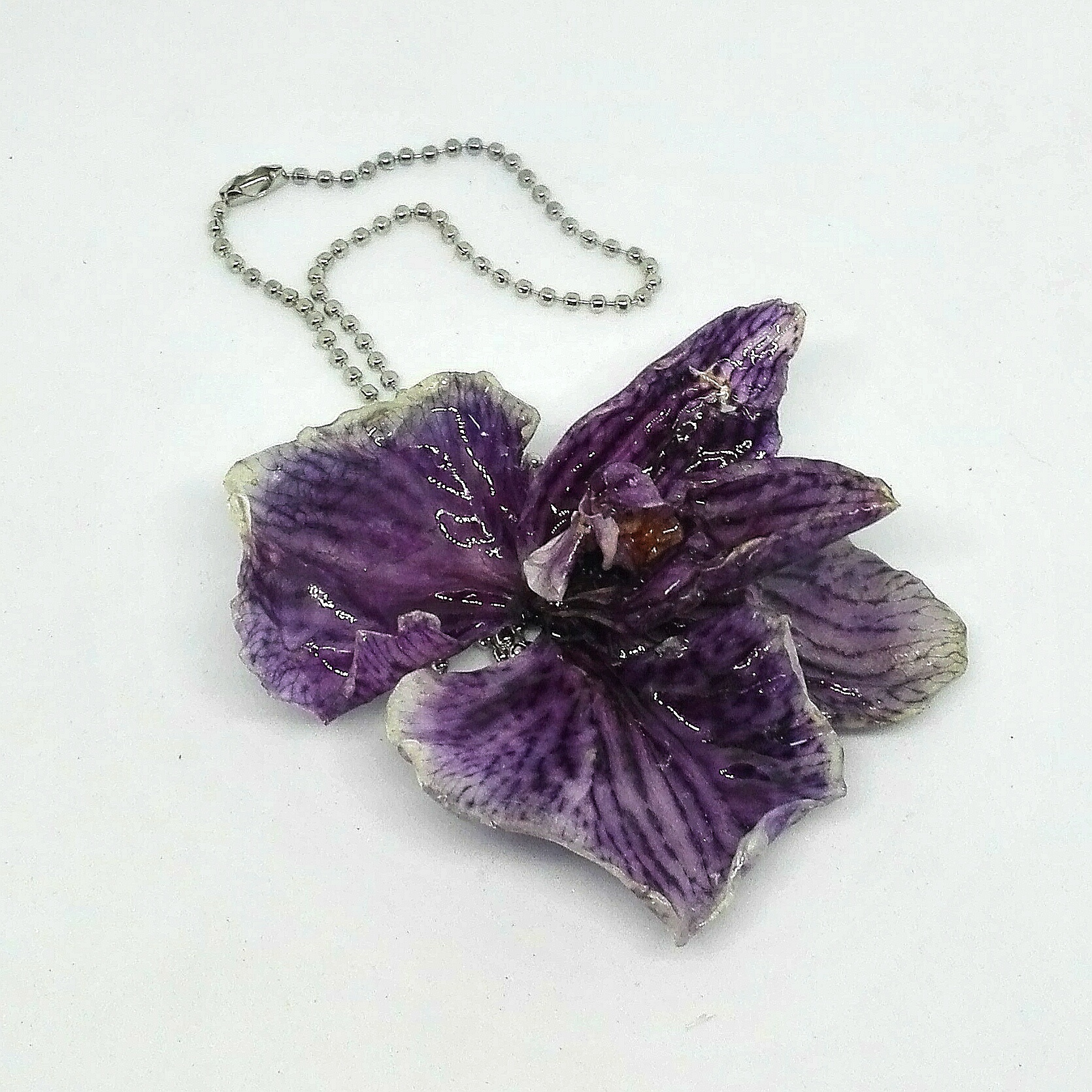 Ciondolo Orchidea viva - Giusy's Bijoux de Fantasie